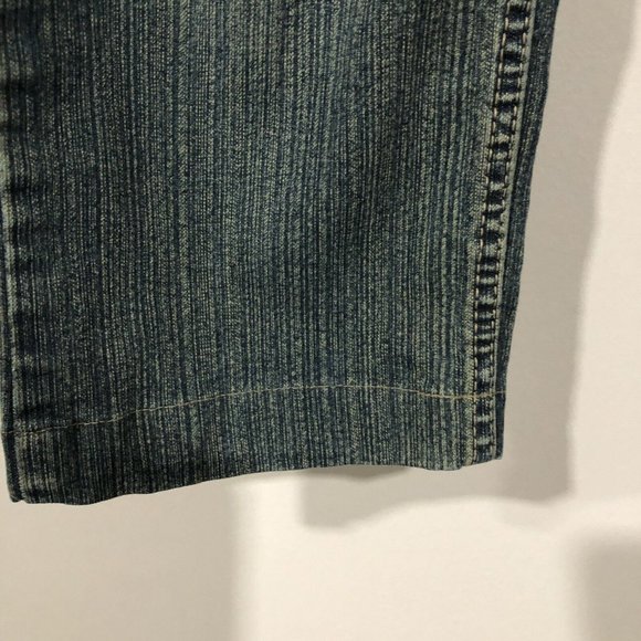 Diesel Industry Womens Jeans Cropped Size 30 28x21 Studded Embroidered - Picture 10 of 12